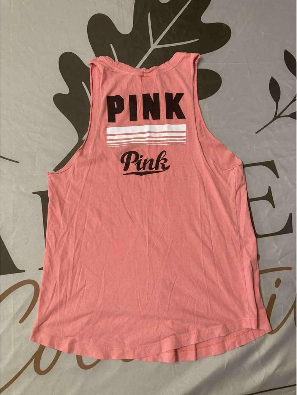 Victoria's Secret PINK Sleeveless Tank Top in Coral Pink, Size S